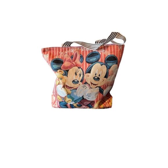 Disney Character Mickey and Minnie Mouse Tote - Picture 5 of 12